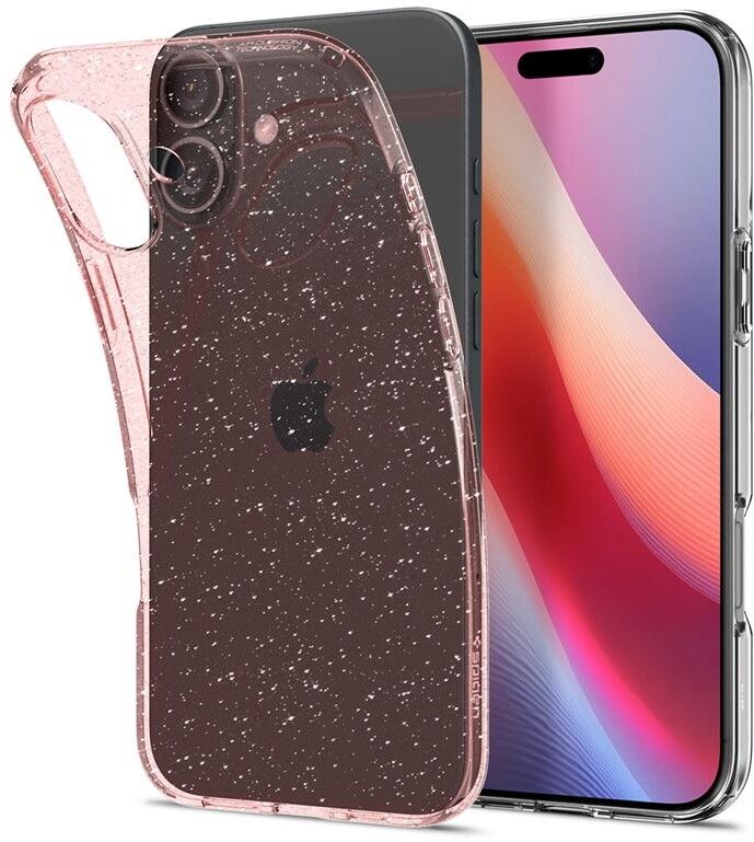 Spigen Liquid Crystal Glitter (iPhone 16) - Transparent | iPhone - iPhone 16 - Skal & fodral - Glitterskal | AlltMobil