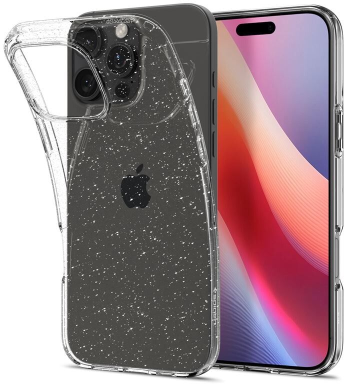 Spigen Liquid Crystal Glitter (iPhone 16 Pro) - Transparent | iPhone - iPhone 16 Pro - Skal & fodral - Glitterskal | AlltMobil