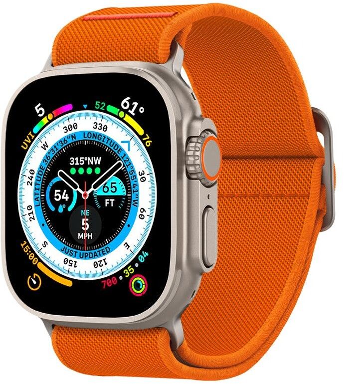 Spigen Lite Fit Ultra (Watch 49 mm) - Svart | Apple Watch - Generella tillbehör - Armband - Ultra 49mm - Tygarmband | AlltMobil