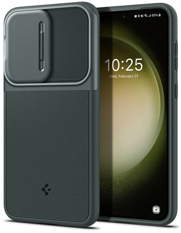 Spigen Optik Armor (Galaxy S23) - Svart | Samsung - Samsung Galaxy S23 - Skal & fodral | AlltMobil