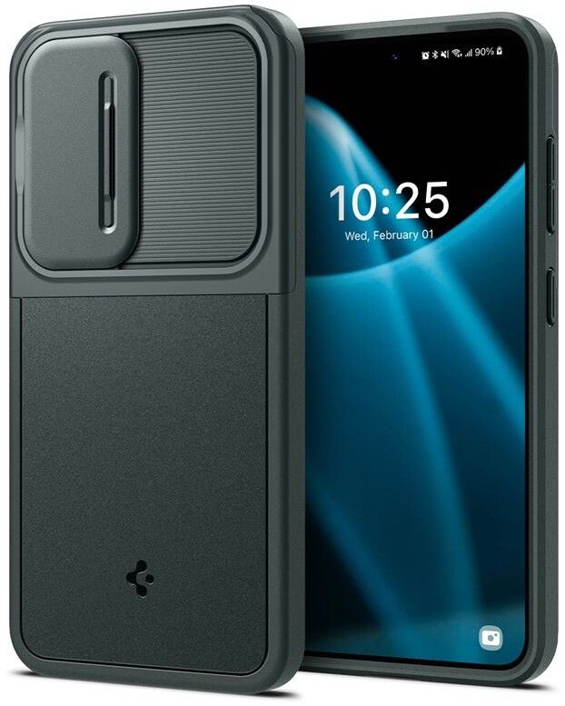 Spigen Optik Armor (Galaxy S24) - Svart | Samsung - Samsung Galaxy S24 - Skal & fodral | AlltMobil
