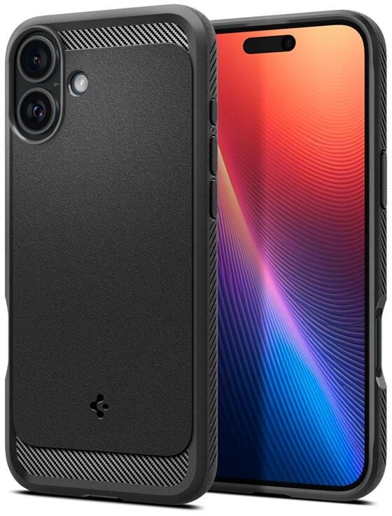 Spigen Rugged Armor MagFit (iPhone 16) | iPhone - iPhone 16 - Skal & fodral - Extra tåliga | AlltMobil