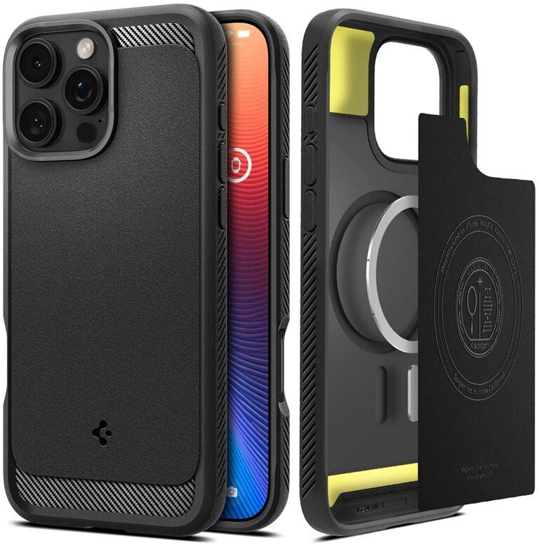 Spigen Rugged Armor MagFit (iPhone 16 Pro) | iPhone - iPhone 16 Pro - Skal & fodral - Extra tåliga | AlltMobil