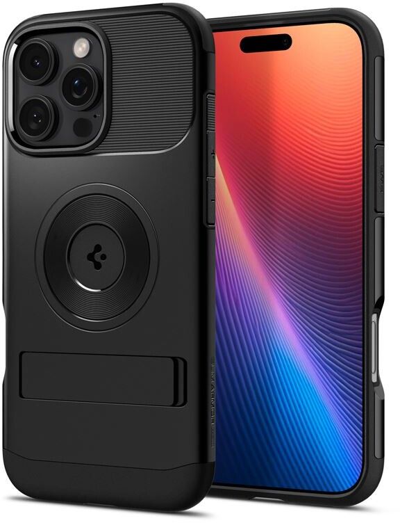 Spigen Slim Armor MagFit (iPhone 16 Pro) - Svart | iPhone - iPhone 16 Pro - Skal & fodral - Extra tåliga | AlltMobil