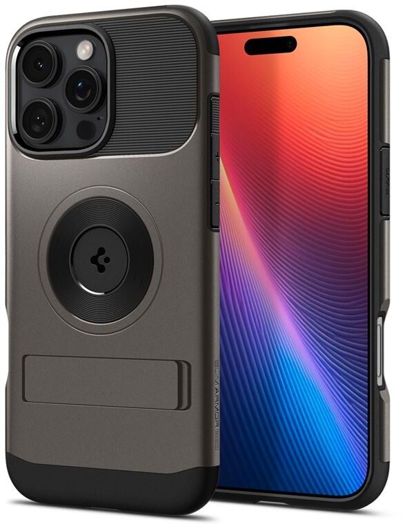 Spigen Slim Armor MagFit (iPhone 16 Pro Max) - Svart | iPhone - iPhone 16 Pro - Skal & fodral - Extra tåliga | AlltMobil