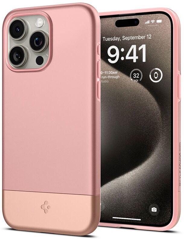 Spigen Style Armor MagFit (iPhone 15 Pro) - Silver | iPhone - iPhone 15 Pro - Skal & fodral - Hårda skal | AlltMobil