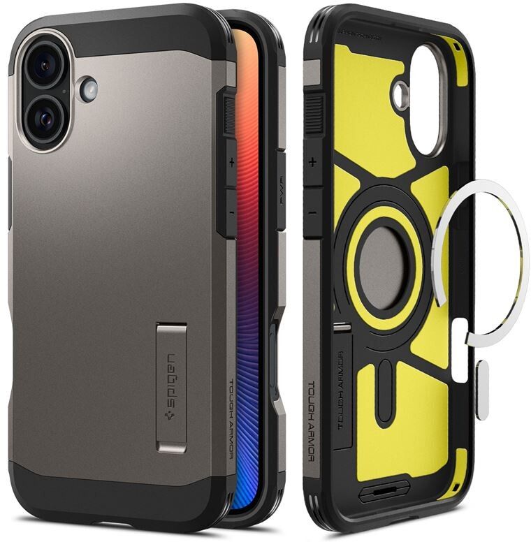 Spigen Tough Armor AI MagFit (iPhone 16 Plus) - Svart | iPhone - iPhone 16 Plus - Skal & fodral - Extra tåliga | AlltMobil