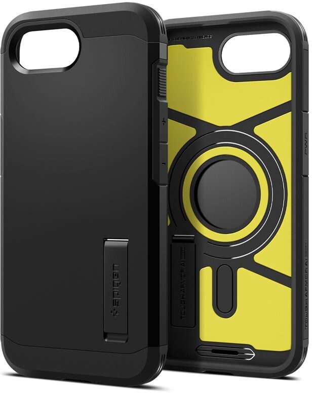 Spigen Tough Armor AI MagFit (iPhone 16e) - Svart | iPhone - iPhone 16e - Skal & fodral - Extra tåliga | AlltMobil