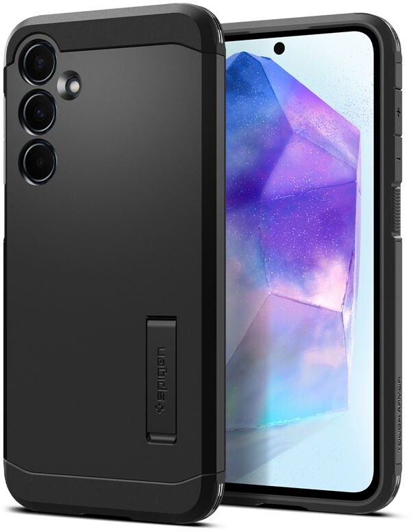 Spigen Tough Armor (Galaxy A55) - Svart | Samsung - Samsung Galaxy A55 - Skal & fodral | AlltMobil