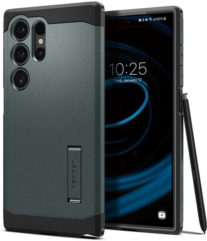 Spigen Tough Armor (Galaxy S24 Ultra) - Svart | Samsung - Samsung Galaxy S24 Ultra - Skal & fodral | AlltMobil