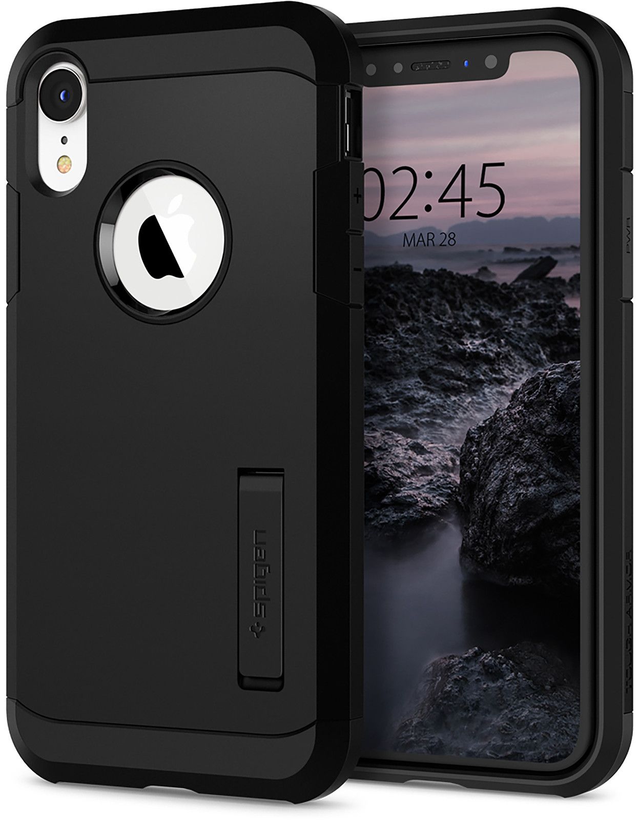 Spigen Tough Armor (iPhone Xr) - Svart | iPhone - iPhone Xr - Skal & fodral - Extra tåliga | AlltMobil