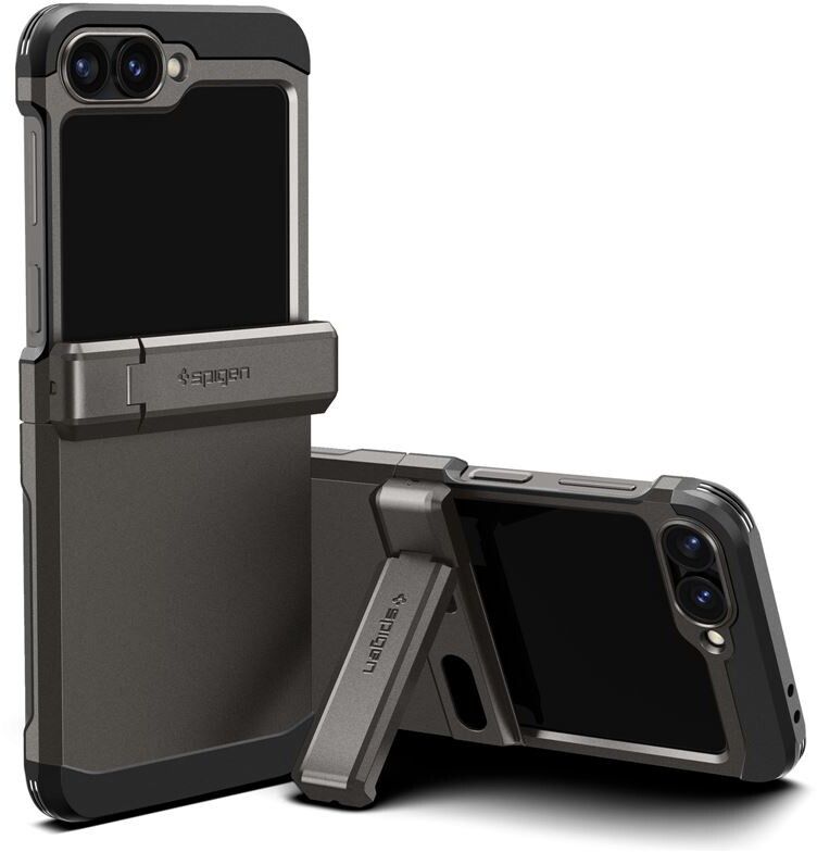 Spigen Tough Armor Pro (Galaxy Z Flip6) - Gunmetal | Samsung - Samsung Galaxy Z Flip6 - Skal & fodral | AlltMobil