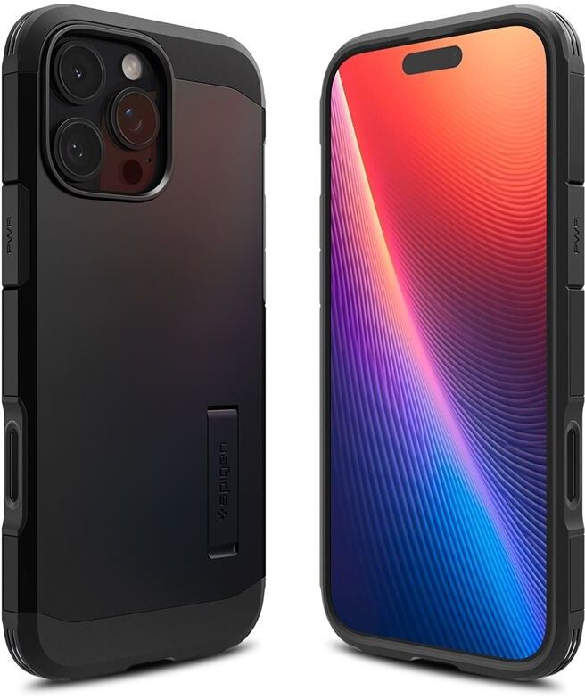 Spigen Tough Armor T MagFit (iPhone 16 Pro) - Svart | iPhone - iPhone 16 Pro - Skal & fodral - Extra tåliga | AlltMobil