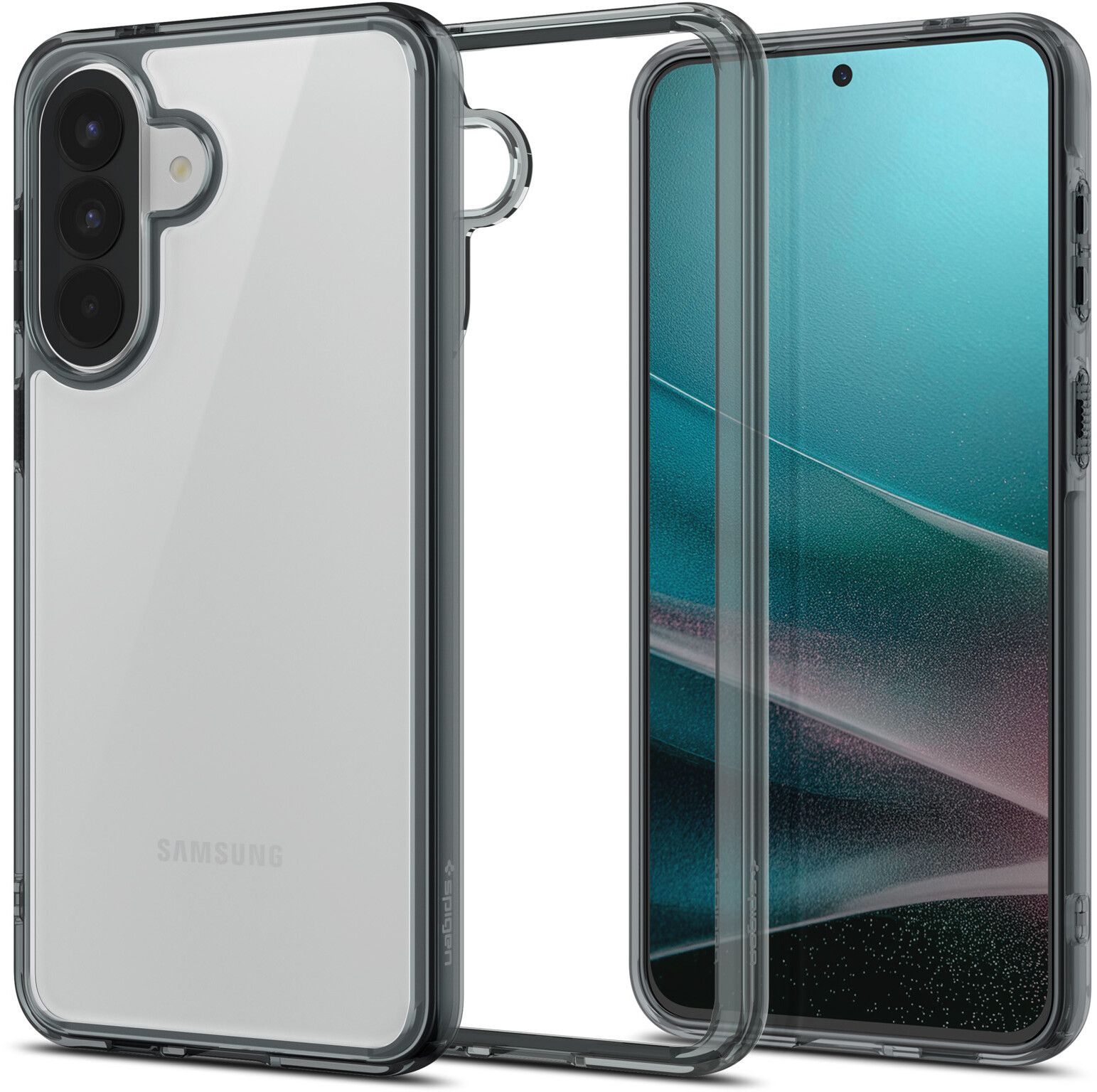 Spigen Ultra Hybrid (Galaxy A57) - Transparent/Svart | Samsung - Samsung Galaxy A57 - Skal & fodral | AlltMobil