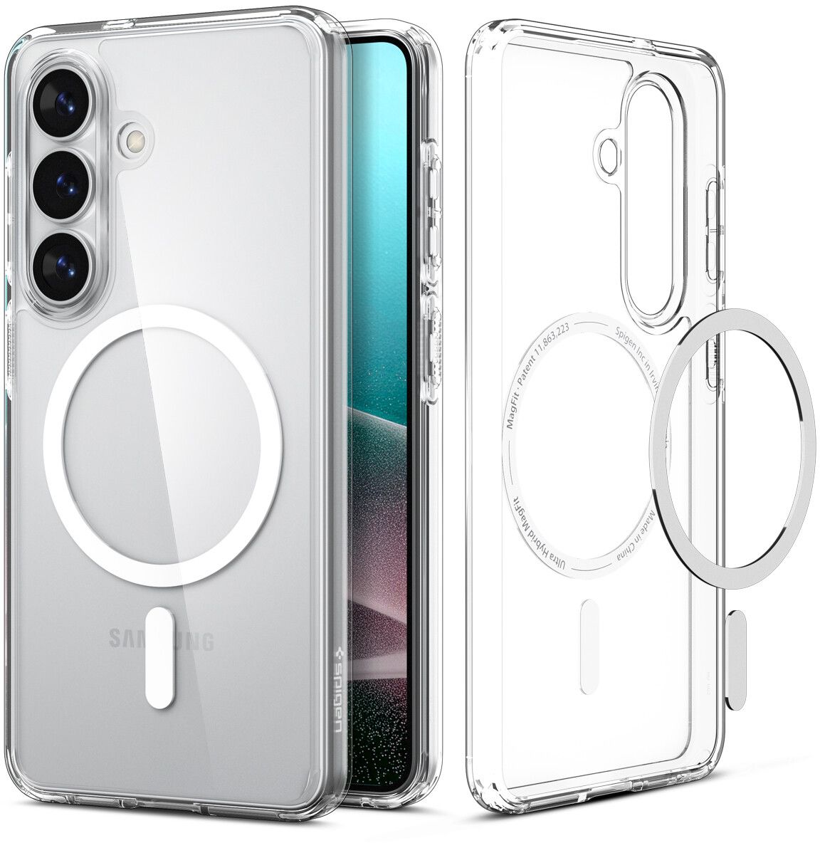 Spigen Ultra Hybrid MagFit (Galaxy S26) - Vit | Samsung - Samsung Galaxy S26 - Skal & fodral | AlltMobil