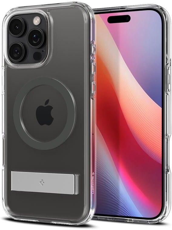 Spigen Ultra Hybrid S MagFit (iPhone 16 Pro) - Transparent/Vit | iPhone - iPhone 16 Pro - Skal & fodral - Hårda skal | AlltMobil