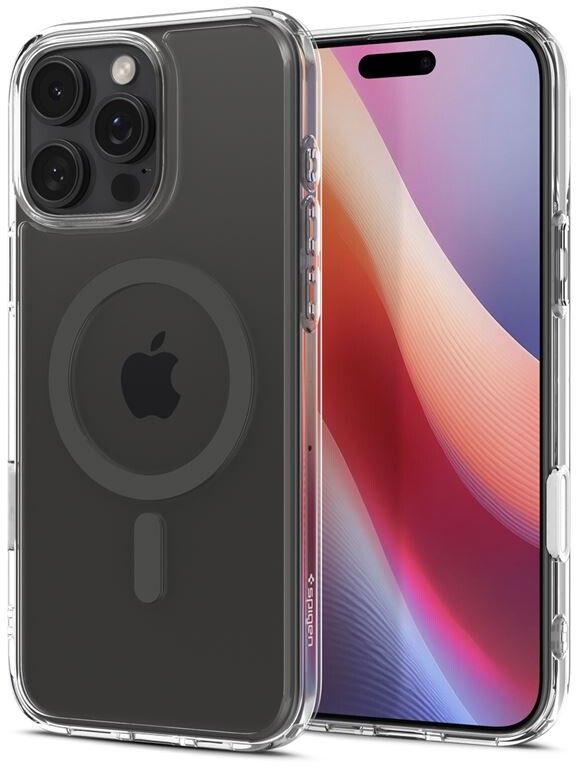 Spigen Ultra Hybrid T MagFit (iPhone 16 Pro) - Transparent/vit | iPhone - iPhone 16 Pro - Skal & fodral - Hårda skal | AlltMobil