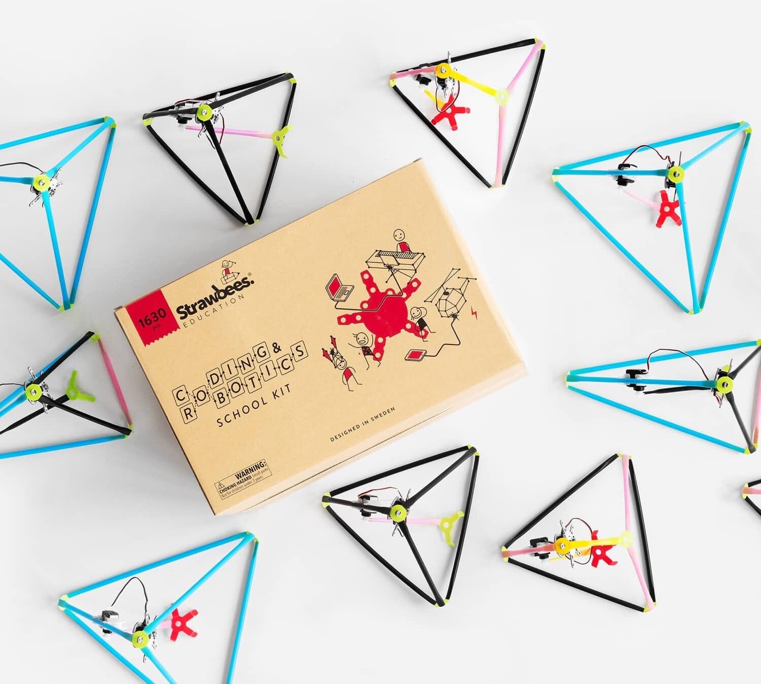 Strawbees Coding & Robotics School Kit