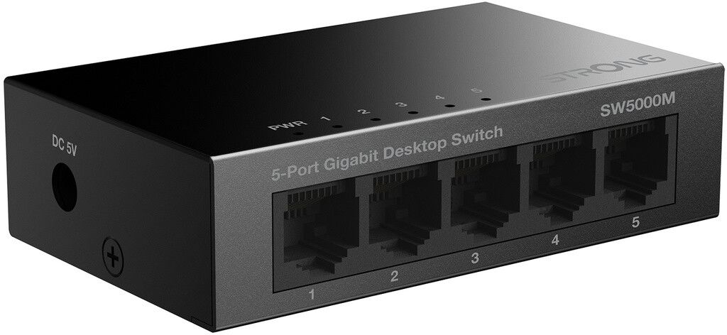 Strong SW5000M 5-port Gigabit Switch | Mac - Generella Mac-tillbehör - Nätverk - Routrar & switchar | AlltMobil