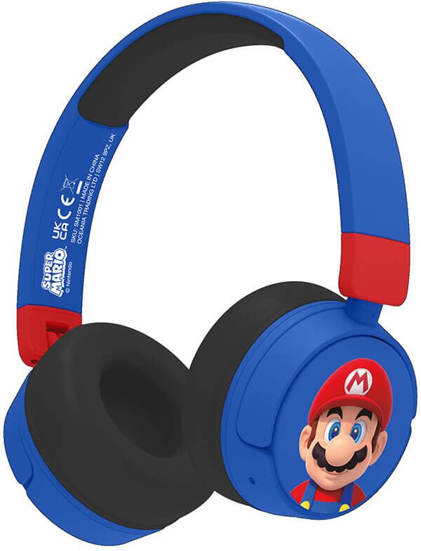 Super Mario Blue Junior On-Ear Headphones | Tillbehör - Barntillbehör - Barnhörlurar | AlltMobil