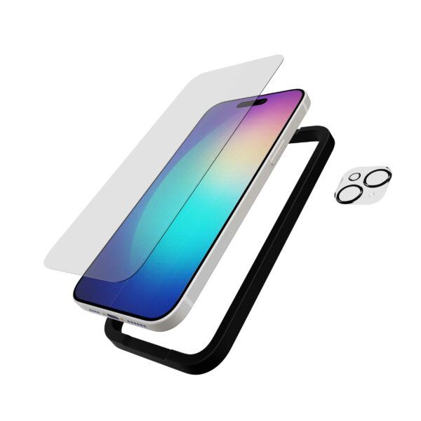Tech21 Impact Glass with Camera Protector (iPhone 15 Plus) | iPhone - iPhone 15 Plus - Skärmskydd - Härdat glas | AlltMobil