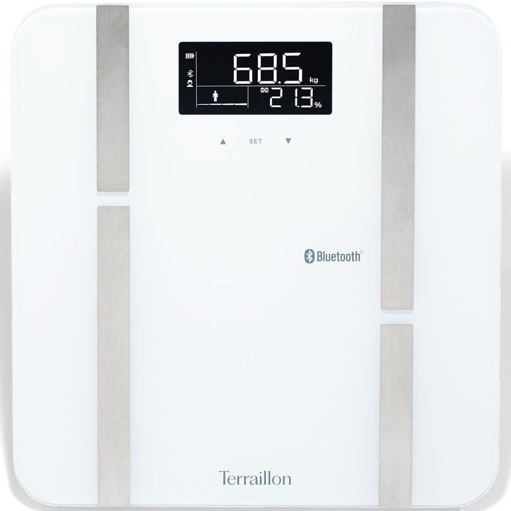Terraillon X-Line Personvåg med Bluetooth | iPhone - Generella tillbehör - Hälsa & fitness - Personvågar | AlltMobil