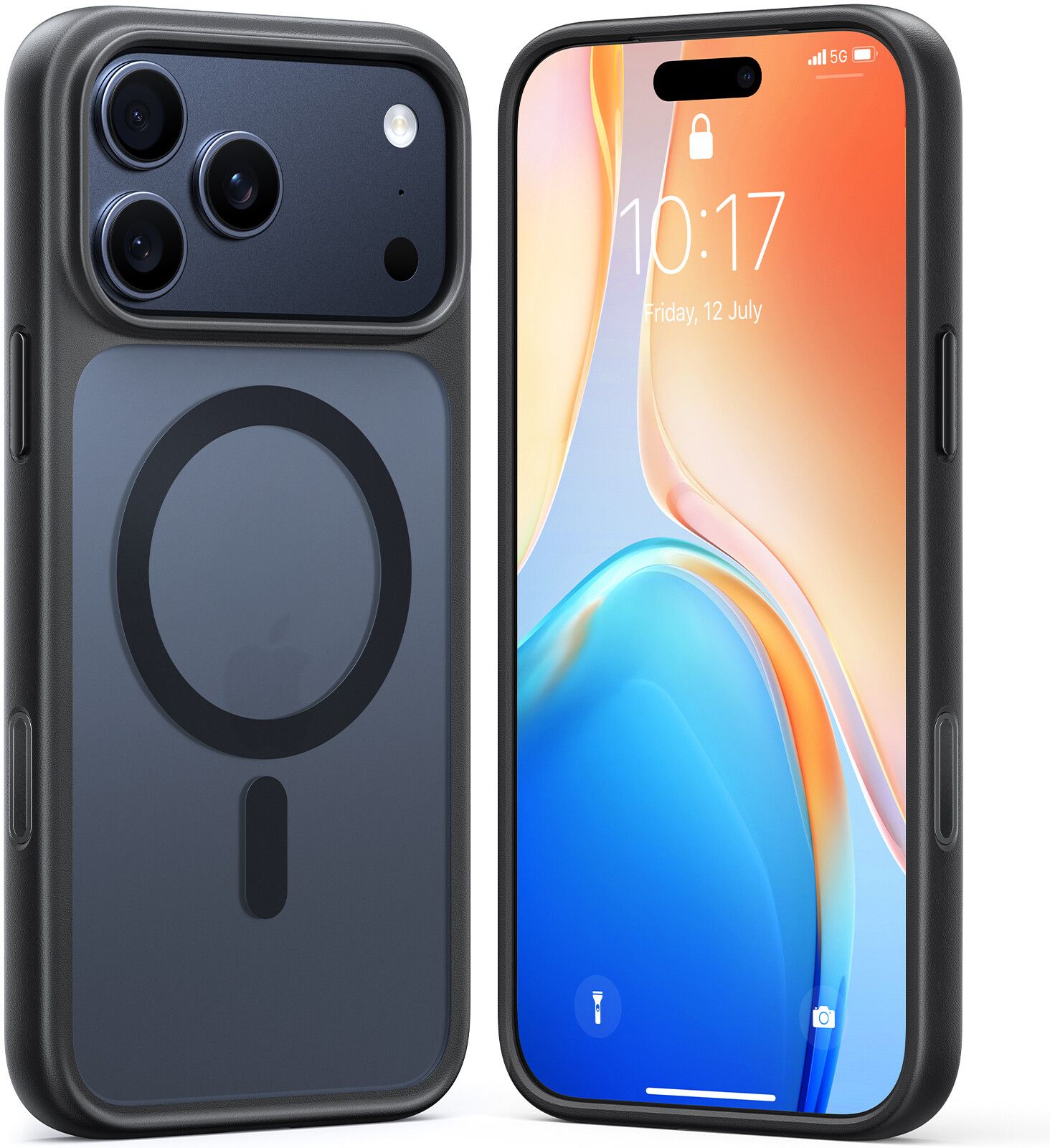 Torras Guardian Magnetic, Clear - iPhone 17 Pro Max - Orange