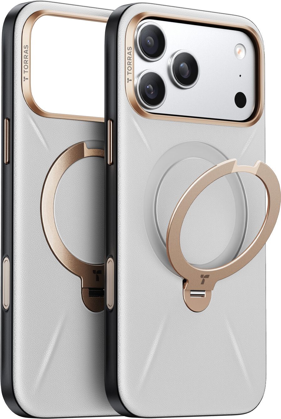 Torras Ostand Q3 Vegskin (iPhone 17 Pro) - Svart