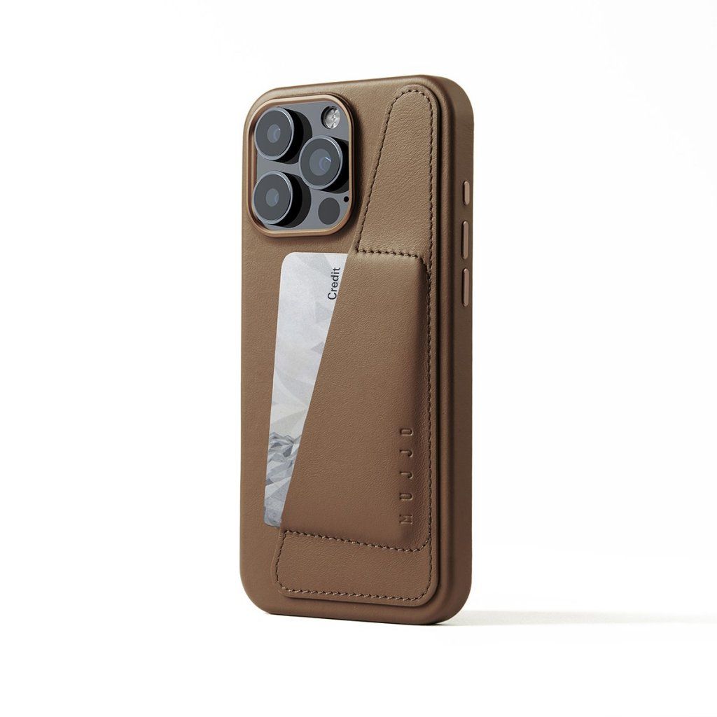 Trasig frpackning: Mujjo Full Leather Wallet Case (iPhone 16 Pro Max)