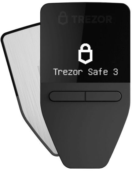 Trezor Safe 3 Crypto Hardware Wallet - Svart | iPhone - Generella tillbehör - Hårdvaruplånböcker | AlltMobil