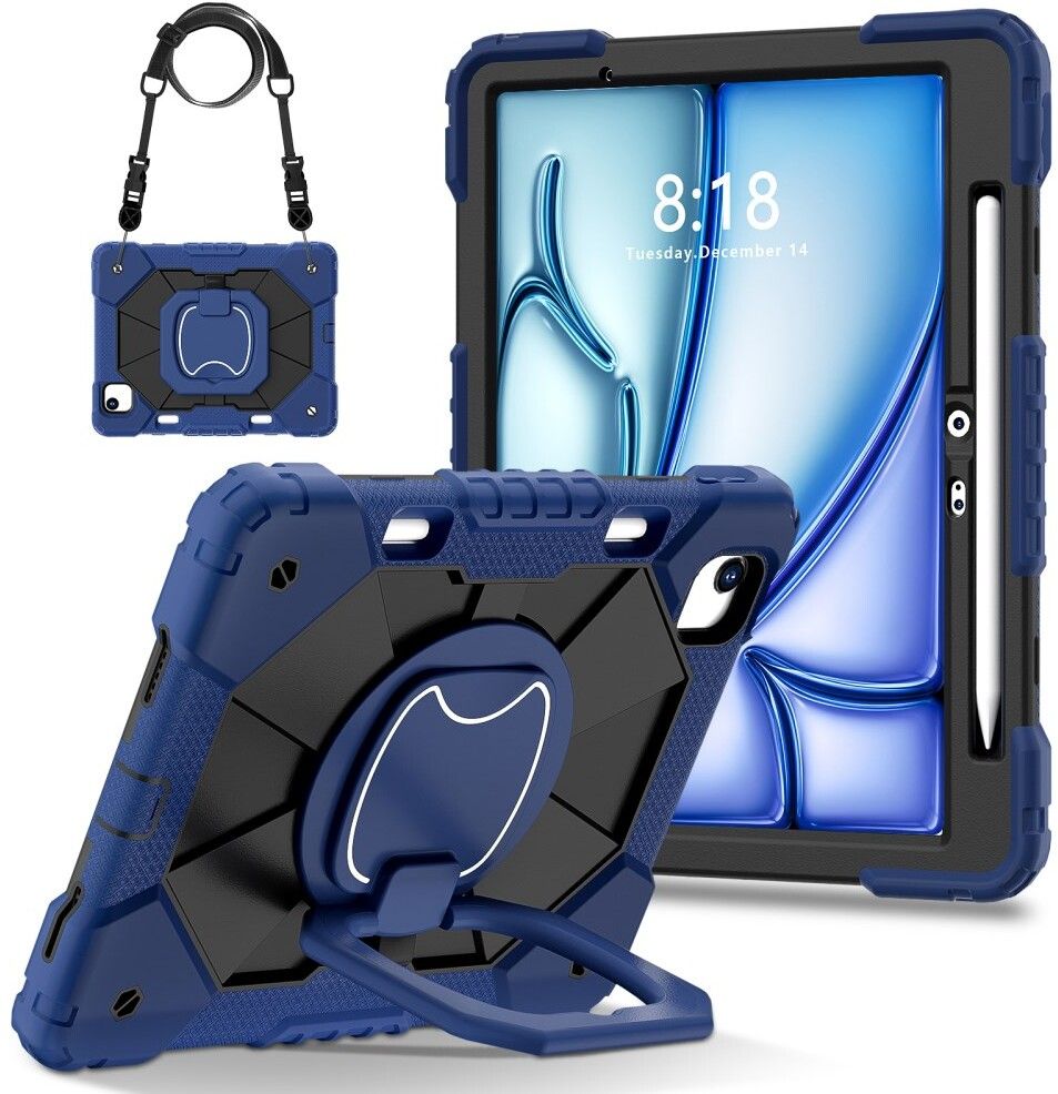 Trolsk Blått Skal med Rem (iPad Air 11 (2024-2025)) | iPad - iPad Air 11 (2024-2025) - Barntillbehör - Skal & fodral | AlltMobil