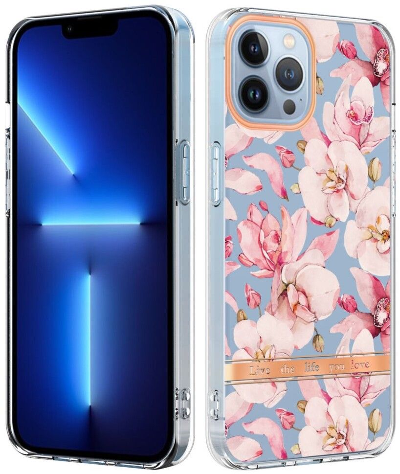Trolsk Blommigt Skal - Rosa Gardenia (iPhone 15 Pro) | iPhone - iPhone 15 Pro - Skal & fodral - Silikon - TPU | AlltMobil