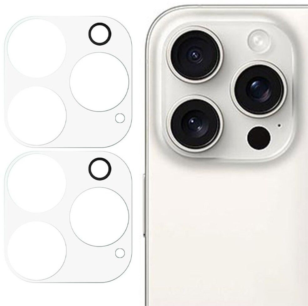 Trolsk Camera Lens Glass - 2-pack (iPhone 16 Pro/16 Pro Max) | iPhone - iPhone 16 Pro - Skal & fodral - Kameraskydd | AlltMobil