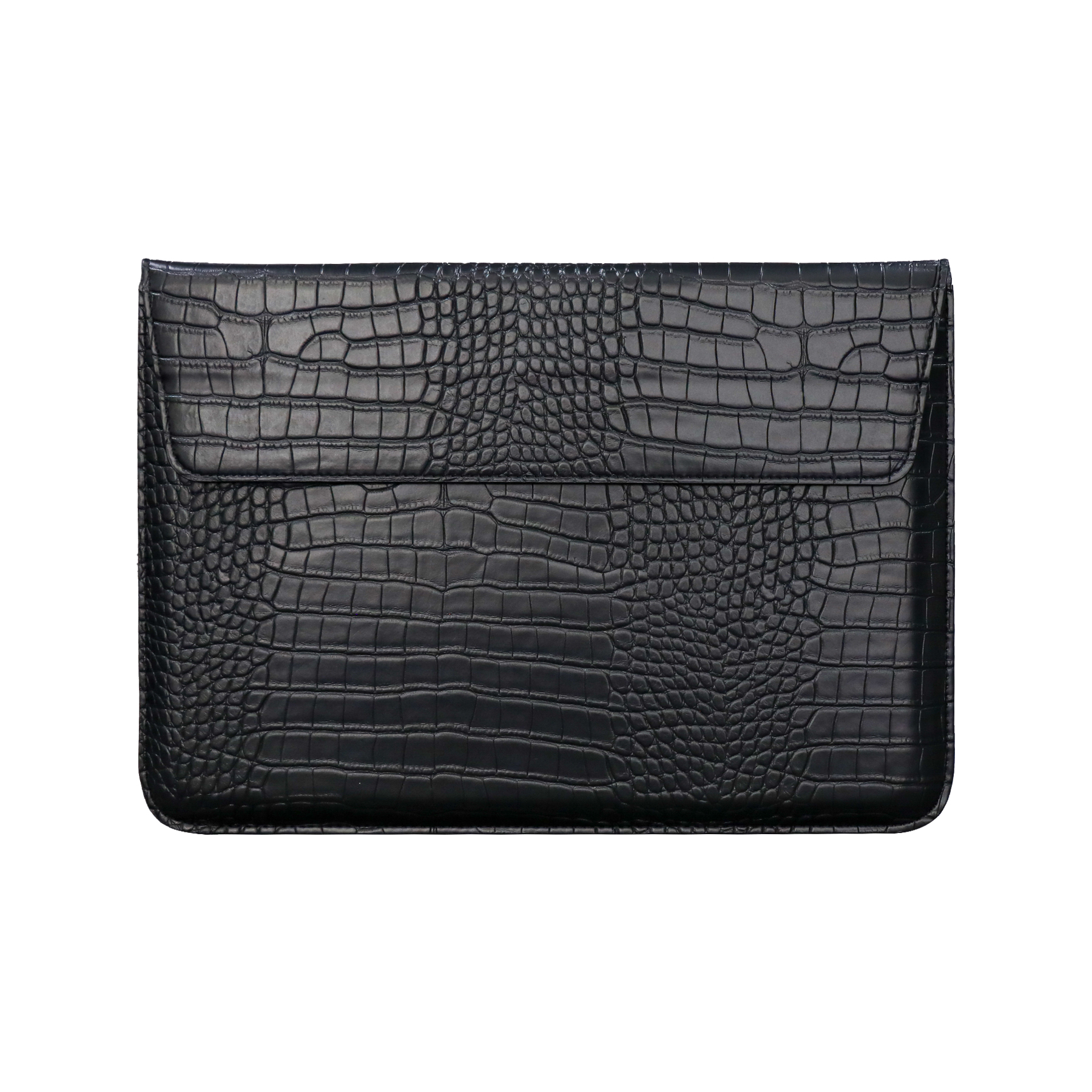 Trolsk Croco Leather Sleeve (Macbook 13/14"") - Svart |  | AlltMobil