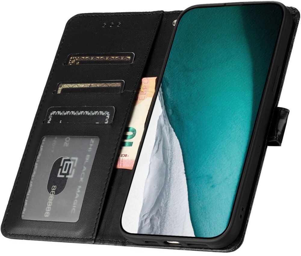 Trolsk Crocodile 3 Card Wallet (iPhone 16 Pro) - Rosa | iPhone - iPhone 16 Pro - Skal & fodral - Läderfodral | AlltMobil