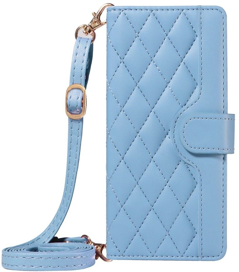 Trolsk Crossbody Rhombus Wallet (iPhone 17 Pro) - Vit | iPhone - iPhone 17 Pro - Skal & fodral - Läderfodral | AlltMobil