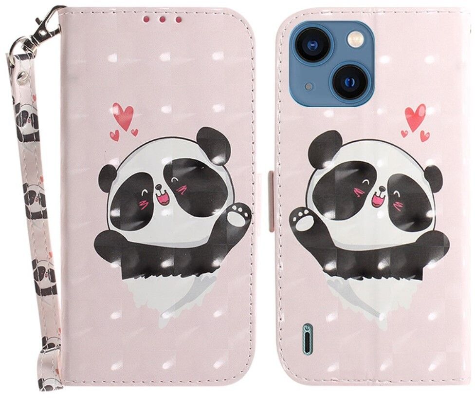 Trolsk Cute Panda Wallet (iPhone 15 Plus) | iPhone - iPhone 15 Plus - Barntillbehör - Skal & fodral | AlltMobil