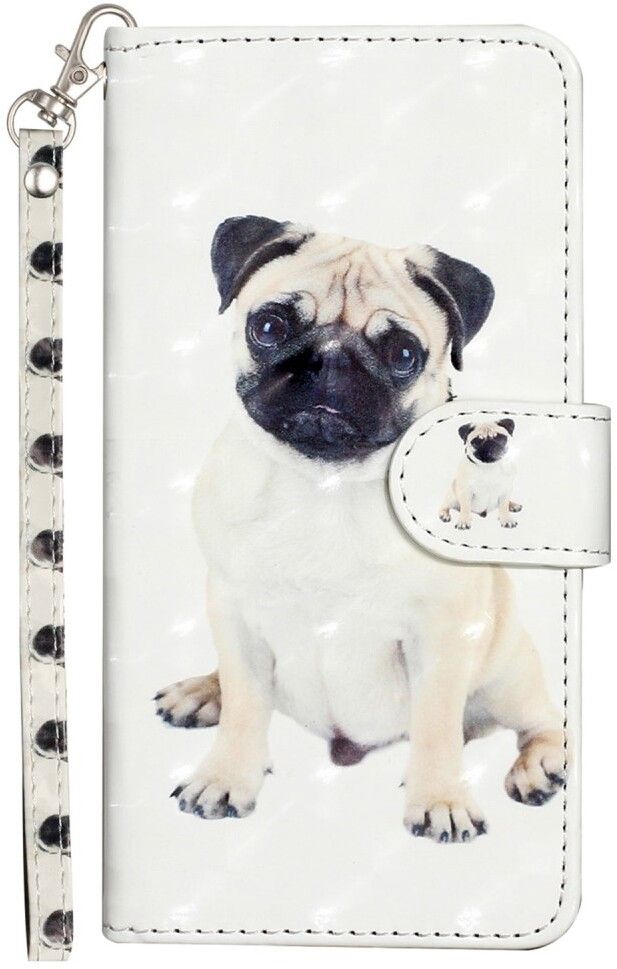 Trolsk Cute Pug Wallet (iPhone 16) | iPhone - iPhone 16 - Barntillbehör - Skal & fodral | AlltMobil