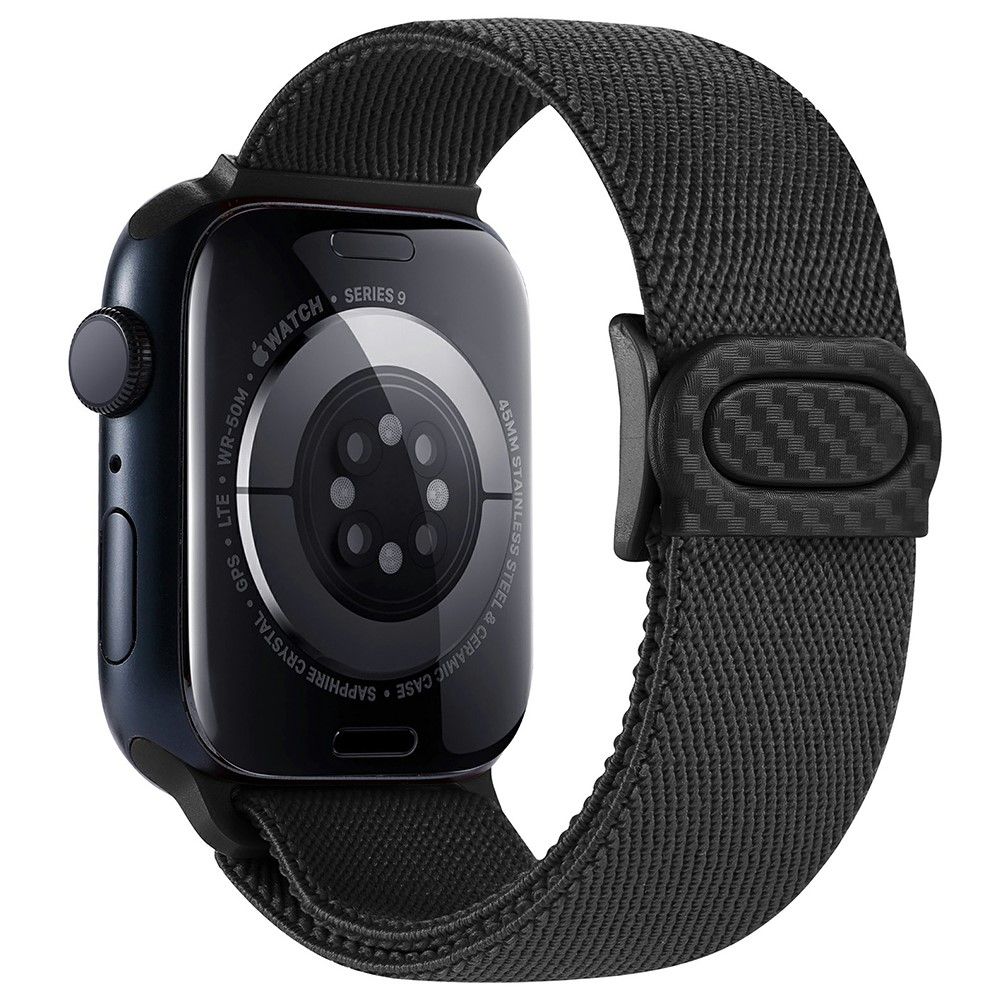 Trolsk Elastic Nylon Band (Watch 49/45/44/42mm) - Svart |  | AlltMobil