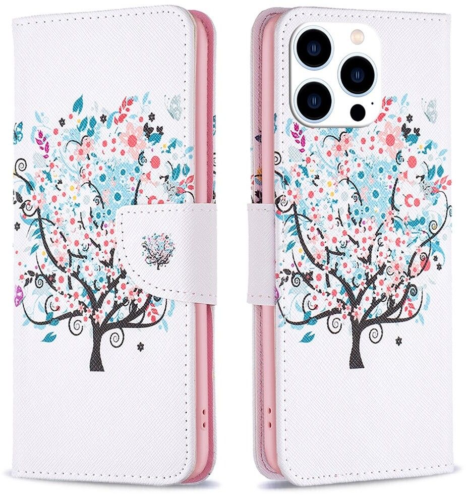 Trolsk Flower Tree Wallet (iPhone 16 Pro) | iPhone - iPhone 16 Pro - Skal & fodral - Läderfodral | AlltMobil