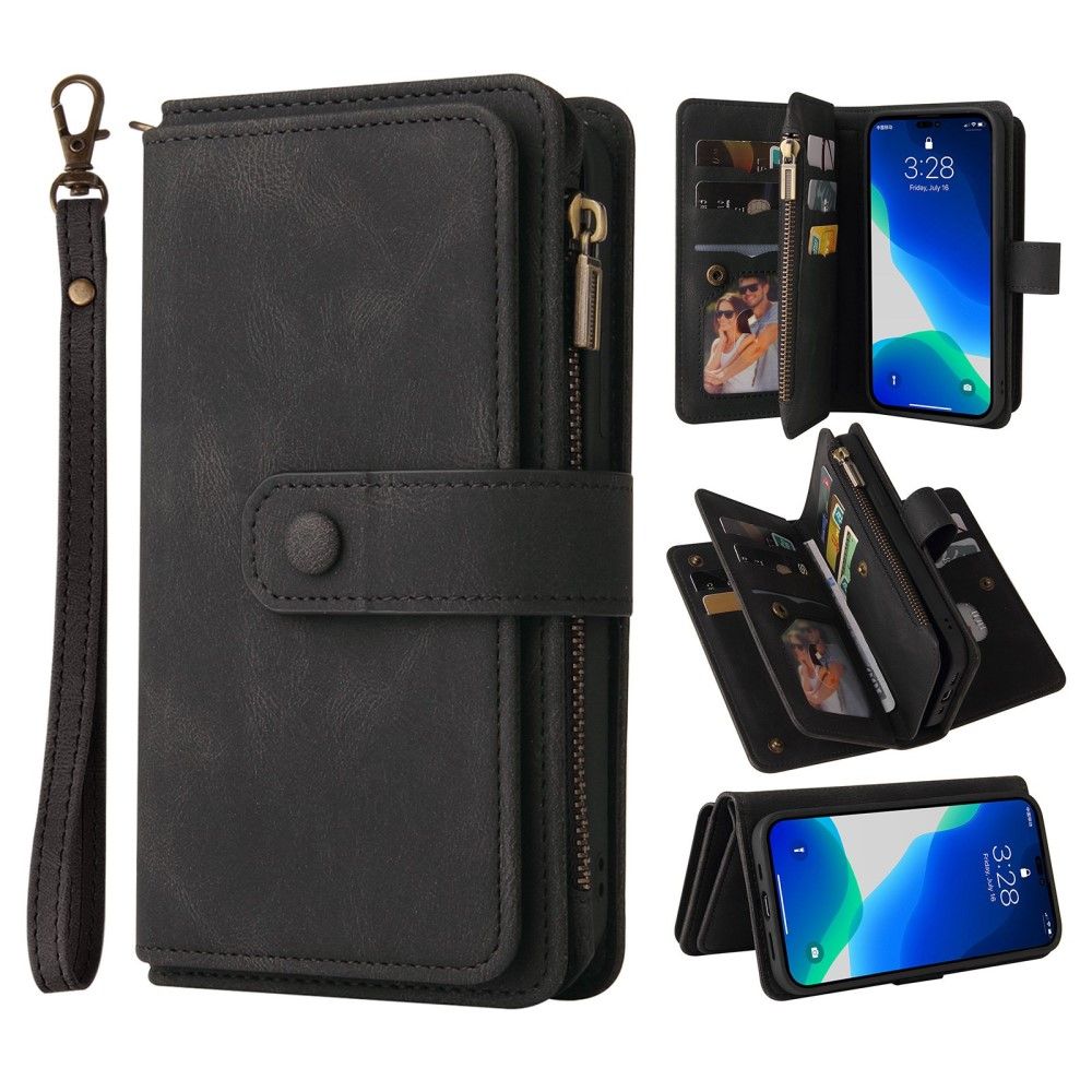 Trolsk Fodral med Kortfack (iPhone 15 Pro) - Svart | iPhone - iPhone 15 Pro - Skal & fodral - Plånboksfodral | AlltMobil