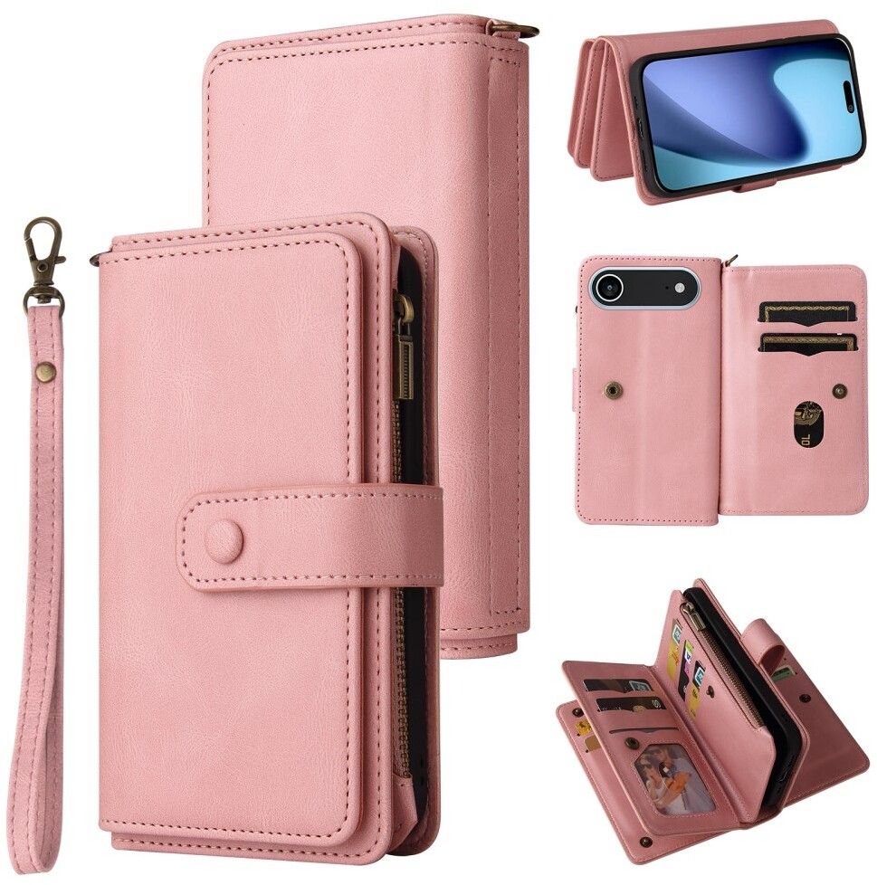 Trolsk Fodral med Kortfack (iPhone Air) - Svart | iPhone - iPhone Air - Skal & fodral - Läderfodral | AlltMobil