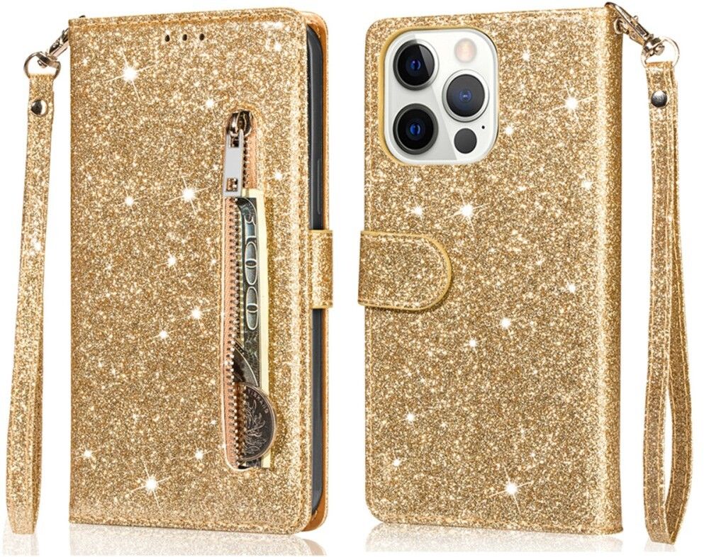 Trolsk Glitter Wallet (iPhone 16 Pro Max) - Svart | iPhone - iPhone 16 Pro Max - Barntillbehör - Skal & fodral | AlltMobil