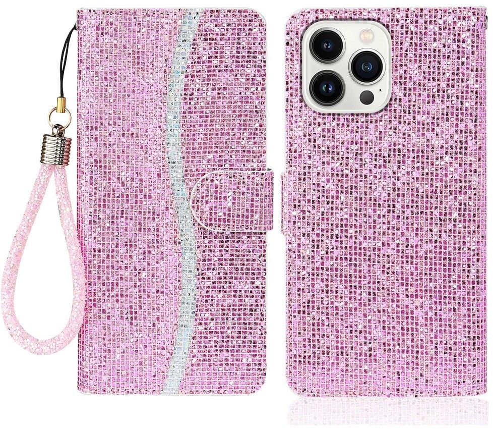 Trolsk Glitter Wallet with Strap (iPhone 15 Pro) | iPhone - iPhone 15 Pro - Barntillbehör - Skal & fodral | AlltMobil