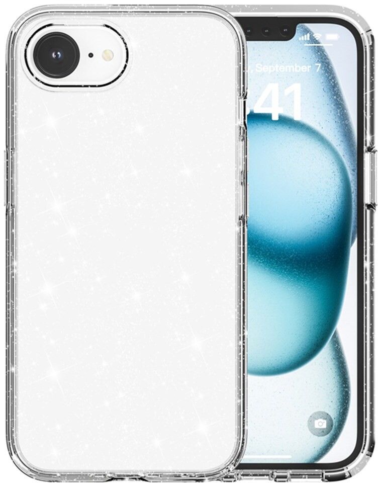 Trolsk Glittery Hard Case (iPhone 16e) - Transparent | iPhone - iPhone 16e - Barntillbehör - Skal & fodral | AlltMobil