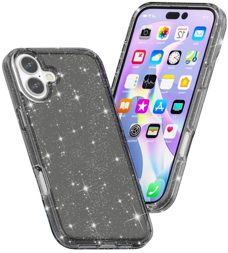 Trolsk Glittery Hard Case (iPhone 17) - Transparent | iPhone - iPhone 17 - Skal & fodral - Glitterskal | AlltMobil