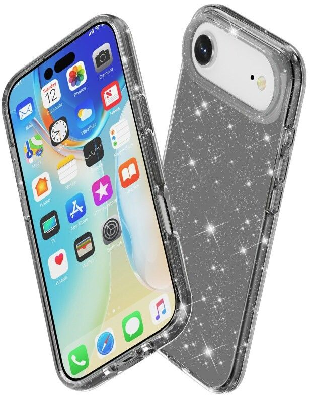 Trolsk Glittery Hard Case (iPhone Air) - Transparent | iPhone - iPhone Air - Skal & fodral - Glitterskal | AlltMobil