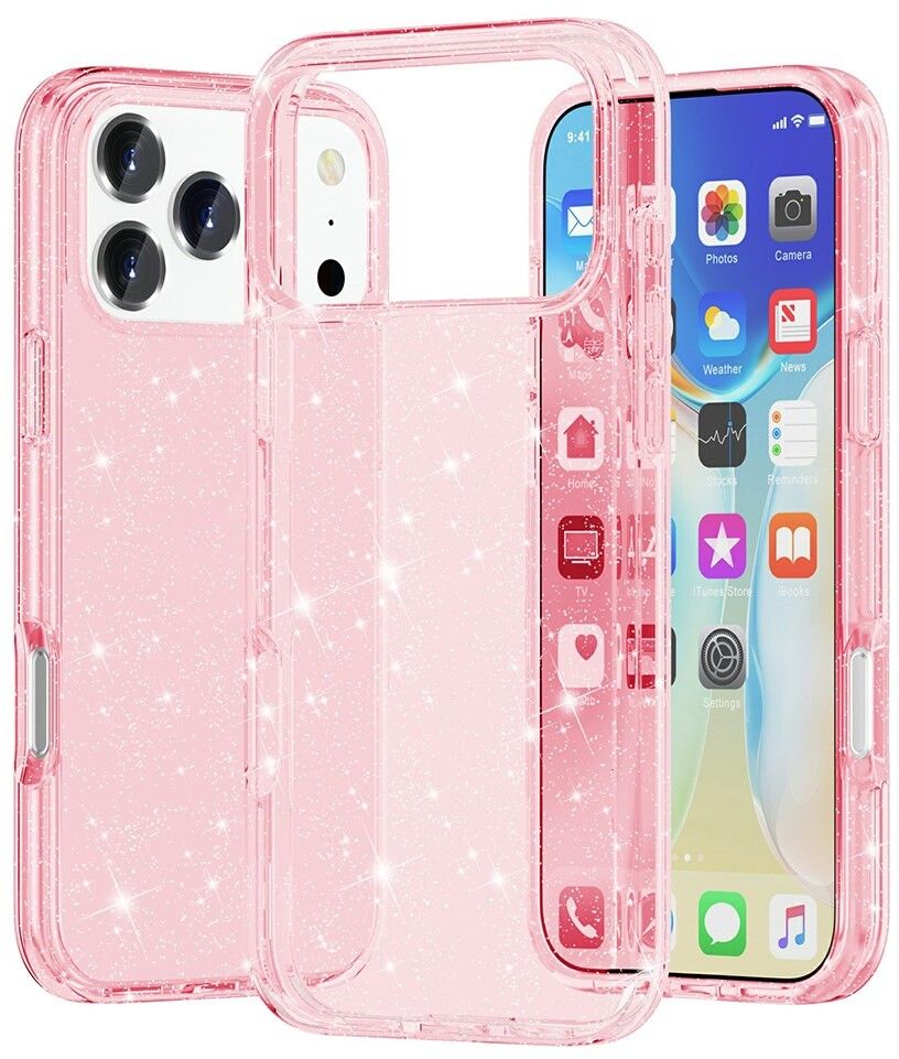 Trolsk Glittery Hard Case (iPhone 17 Pro) - Transparent | iPhone - iPhone 17 Pro - Skal & fodral - Glitterskal | AlltMobil