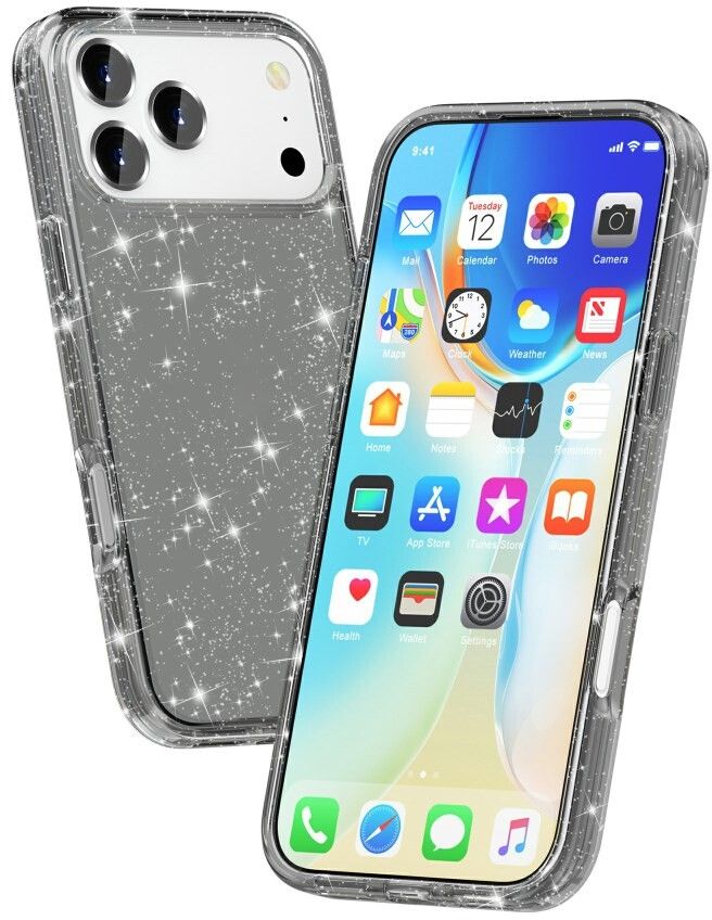 Trolsk Glittery Hard Case (iPhone 17 Pro Max) - Transperent | iPhone - iPhone 17 Pro Max - Skal & fodral - Glitterskal | AlltMobil