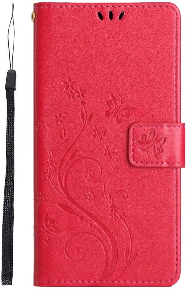 Trolsk Imprint Flower Wallet (iPhone 16) - Svart | iPhone - iPhone 16 - Skal & fodral - Läderfodral | AlltMobil
